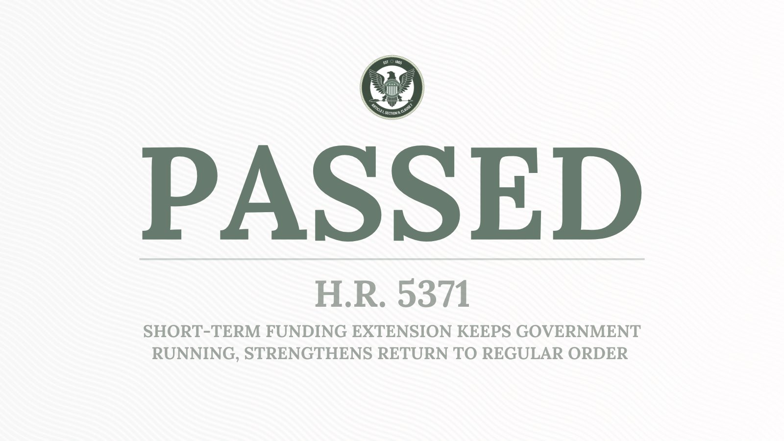 HR 5371 passing